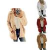 Cozy Plus Size Women Bear Coat Fleece Jacket Perfect For Chilly Autumn Days