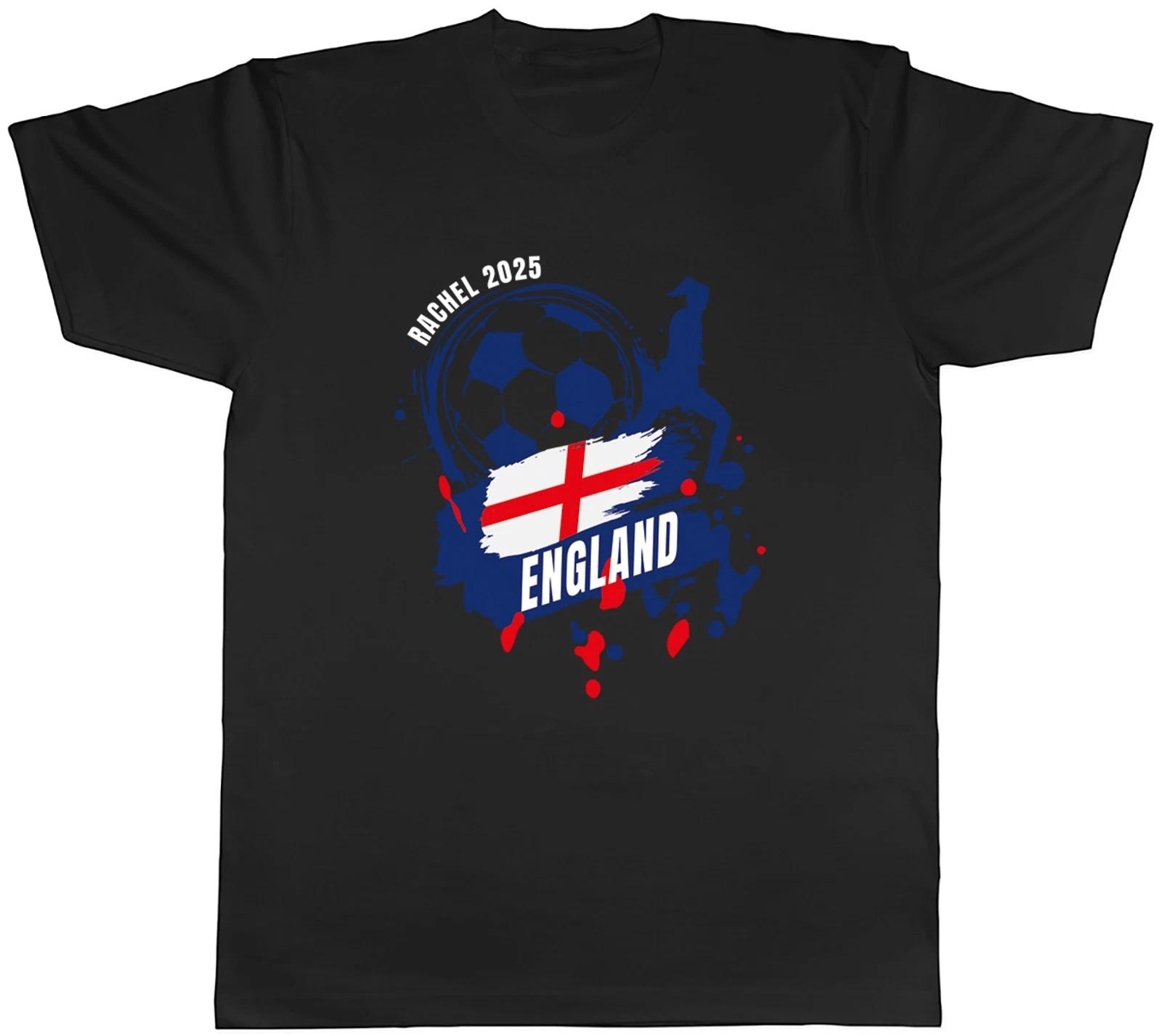 Personalised England Football Supporter Fan 2025 Mens T-Shirt Tee Gift Top S
