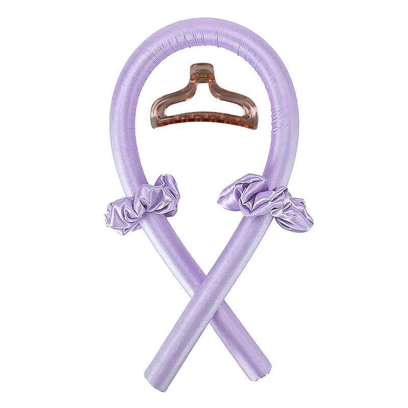 Rouleaux de cheveux sans chaleur bandeau tige de curling mousse bigoudi soie ruban de curling anneau de cheveux bricolage outils de coiffure faire des boucles de cheveux