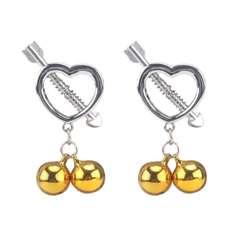 New Metal Nipple Brace Breast Clamp Nipple Clip Flirting an Engine of Torture Toy Couple Adult Sex Product