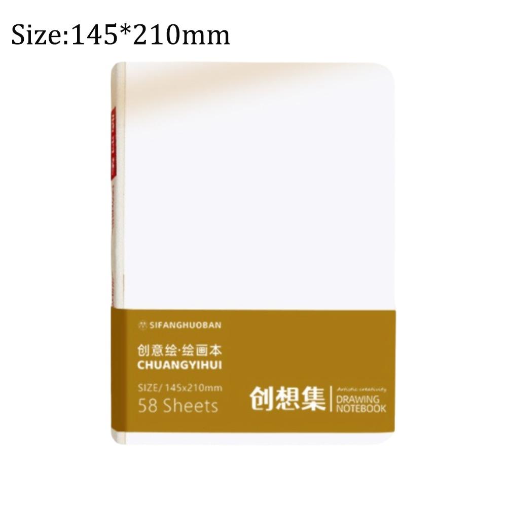 High-quality Thick Paper Paint Book 58 Sheets Not Transparent To Ink Sketchbook Inspiration Record Tearable Notebook Office