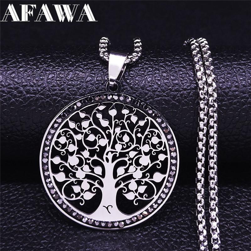 Yoga Flower of Life Stainless Steel Necklace for Women Men Gold Color Aesthetic Seed of Life Sacred Geometry Chain Jewelry N4834