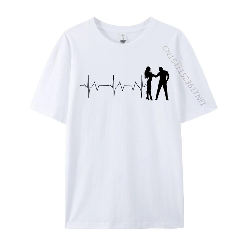 Heart Beat Tshirts For Unisex Custom Thanksgiving Day Tops T Shirt Family Clothing Shirt Round Neck Pure Cotton