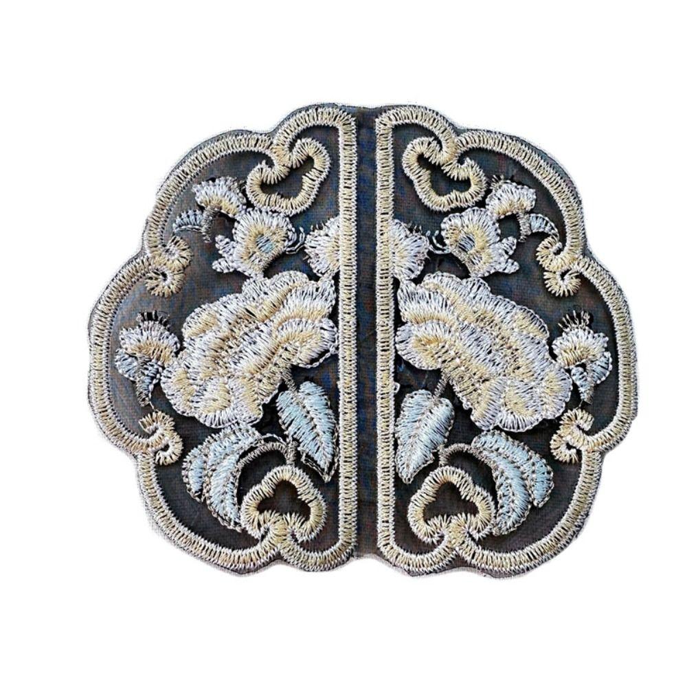 

Vintage Clothing Applique Elegant Clothes Sticker Chinese Style Embroidery Patches Sewing чёрный