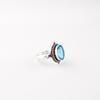 Swiss Blue Topaz Gemstone 925 Sterling Silver Jewelry Handmade Beautiful Ring RR-9-5
