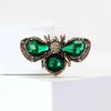 Stylish Rhinestone Bee Brooches for Women Unisex Crystal Glass Insect Pins Event Funny Luxury Gifts New Year Friends Decoration