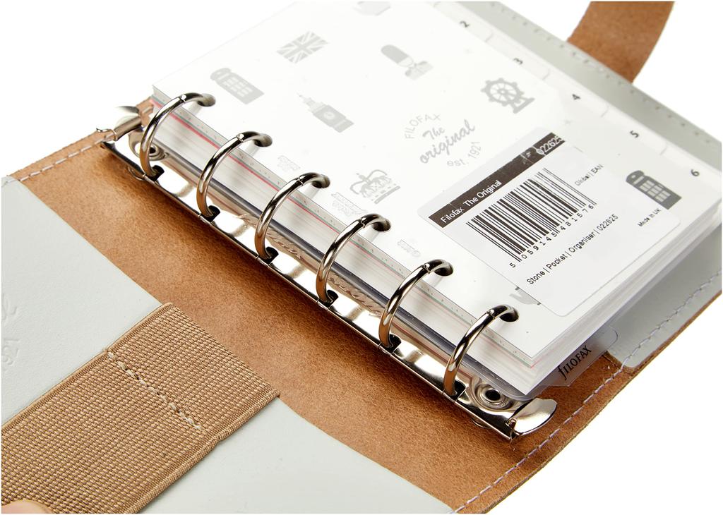 Filofax Original Small System Planner, Stone, 022625 (Genuine Imported Product)