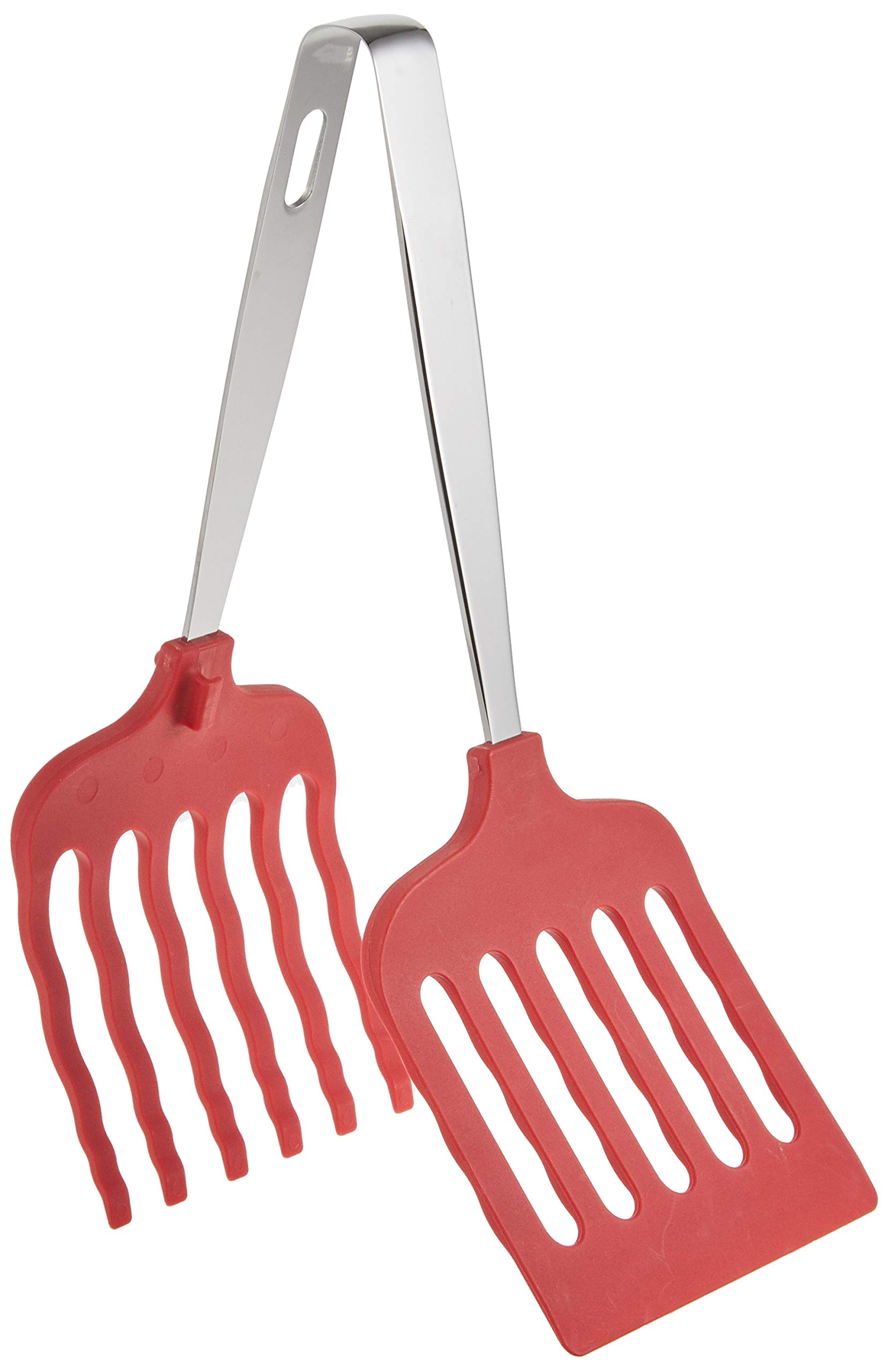 

Tanabe Metal Multi-Grill Tongs, Medium, Red, 2037