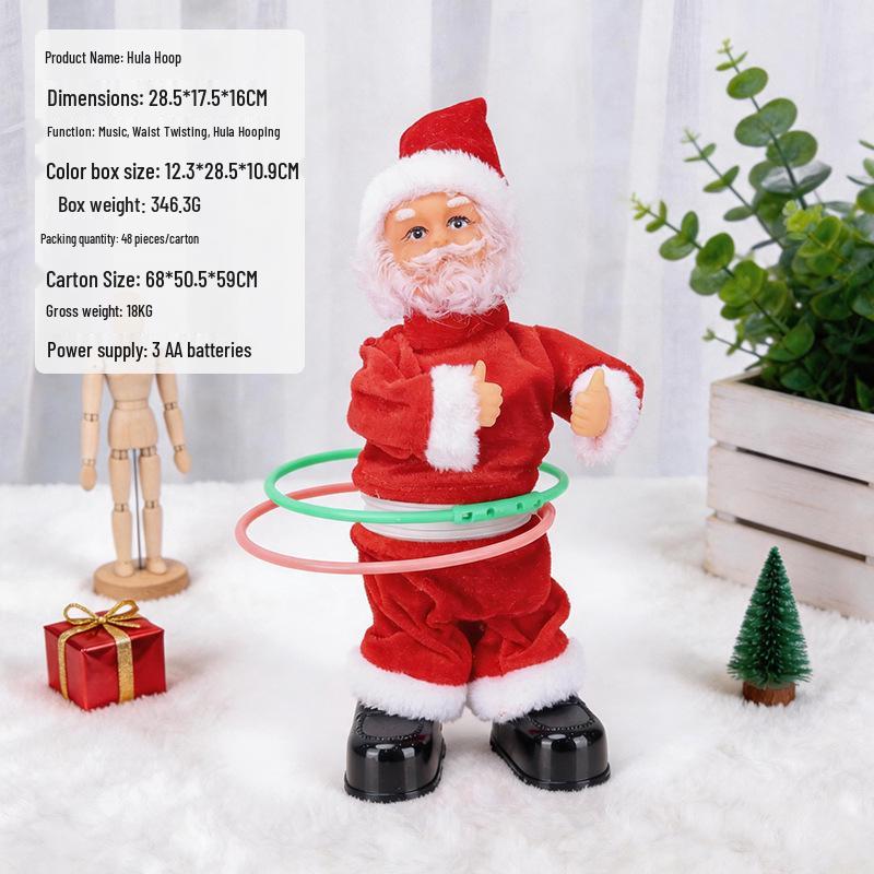 Electric Climbing Ladder Santa Claus Toy for Kids' Christmas Decoration