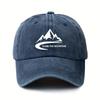Mountain pattern, men's and women's fashionable outdoor baseball cap, adjustable hood, sports fishing, hiking, camping