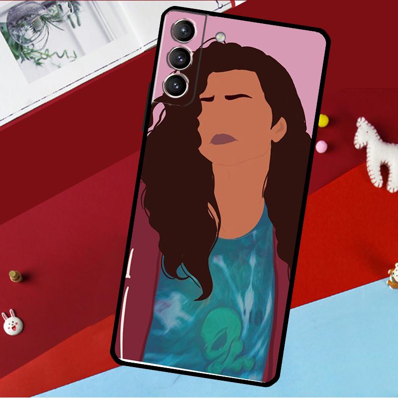 Euphoria Zendaya Rue Funda For Samsung Galaxy S26 S25 S24 S21 S22 S23 Ultra S10 Plus S20 FE S25 FE Phone Case