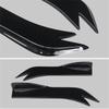 Universal Car Rear Bumper Spoiler Canards Fins Anti-Crash Diffuser Lip Wrap Kits
