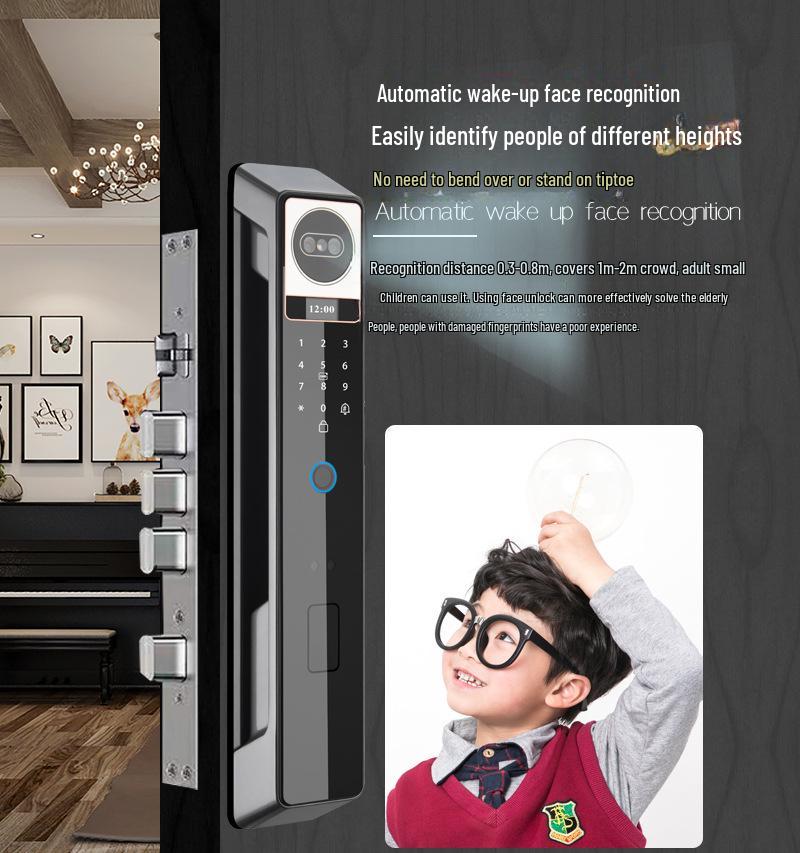Smart Anti-Theft Door Lock: Fully Automatic Face & Fingerprint Recognition with Password & C-Level Core