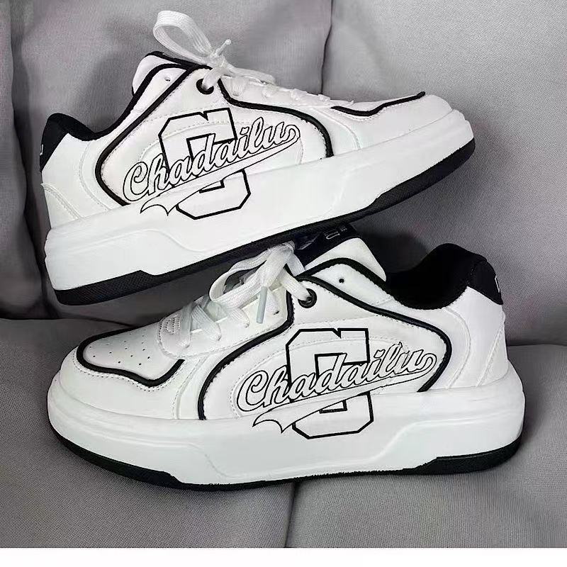 

New Alphabet Sports Versatile Street Little White Shoes Spring and Autumn Graffiti Trend Fashion Board Shoes Men s Casual Sneakers 35