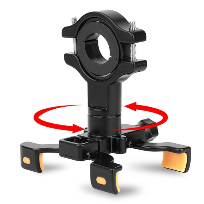 Supporto Manubrio Bici 4 Artigli Regolabile Rotazione 360° per Navigazione Ciclismo