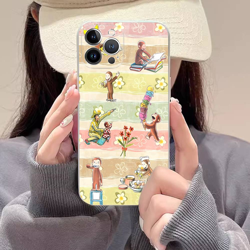 Classic Children's Stories C-curiousS G-george Phone Case For IPhone 17 16 15 14 11 12 13 Mini Pro XS Max Plus Funda Shell