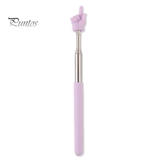 Вказівка ​​для вчителя Macaron, яка читає пальцями, висувна вказівка ​​з матовою ручкою з нержавіючої сталі з регульованою довжиною