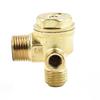 3 Port Check Valve Zinc Alloy Male Thread Connector Tool For Air Compressor