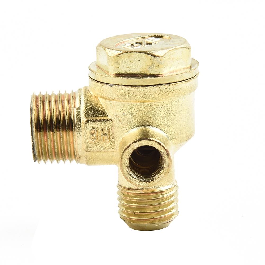 3 Port Check Valve Zinc Alloy Male Thread Connector Tool For Air Compressor