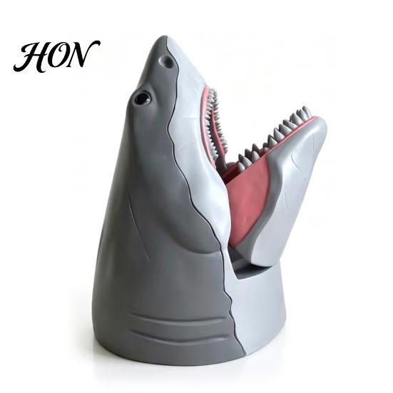 Shark Themed Box Snack Bowl Desk Organizer, Head Jewelry Candy Decorative Storage Container Box, Desktop for Home Office Party Serving Dish