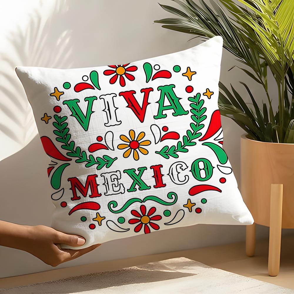 MMexicana Aesthetics and Art Pillow Case Linen Cushion Covers For Decorative Sofa Home Pillows Case Car Chair Pillows Cases