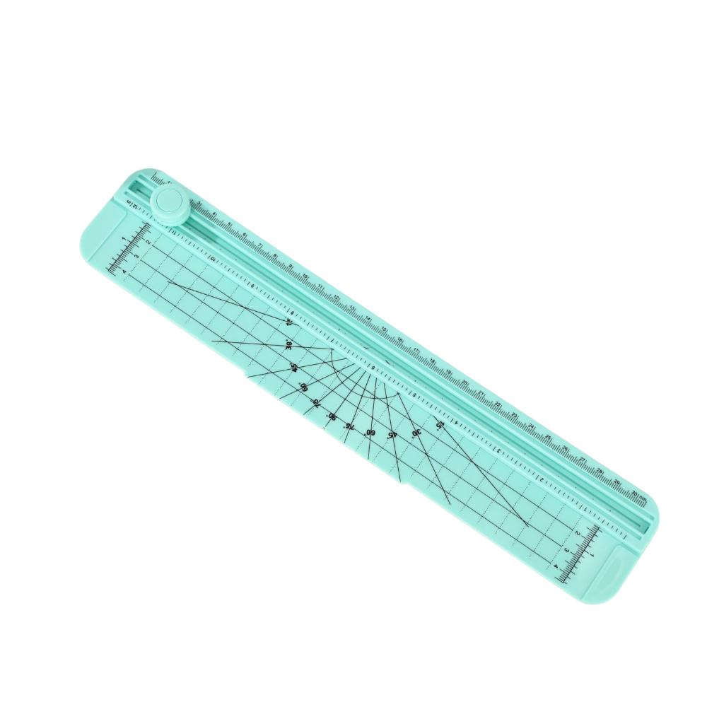 Manual Cutting Paper Cutter Portable Smooth Paper Trimmer Precision Sliding Mini Sliding Trimmer Household Supplies зелёный