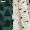 1 PIÈCE LOZUJOJU Housse de coussin de Noël avec arbre de Noël brodé et housse de coussin polyvalente pour canapé, salon, chambre à coucher, décoration de maison