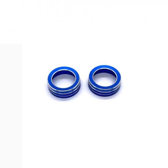For NISSAN PATHFINDER -2025 Blue Air Condition Knob Button Cover Decor Pair