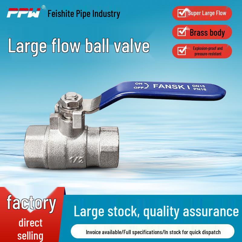

Thickened Brass DN20 Ball Valve with Internal Thread for Gas and Water
