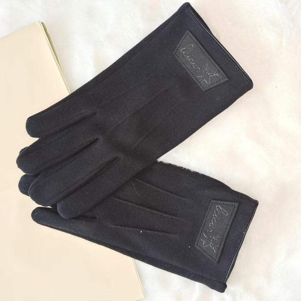 Men's New Style Windproof Fleece-Lined Touchscreen Cycling Gloves