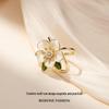 Pearl Camellia Brooch: Elegant Floral Pin for Discreet Coverage