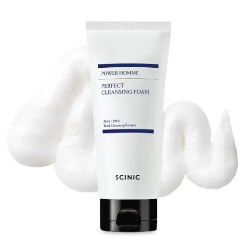 SCINIC Power Homme Perfect Cleansing Foam 150ml Deep Cleansing Men’s Facial Cleanser Korean Skincare