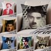 Schauspieler C-Charlie Chaplin Humorvolle Kissenhülle Überwurf-Kissenbezug Verdeckter Knopf Strapazierfähiges Polyester Stuhlkissen