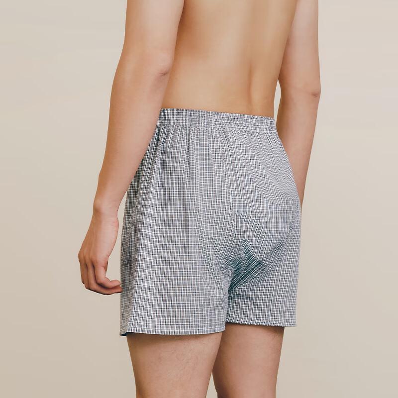 Threegun Men's Pure Cotton Loose Boxer Briefs (3-Pack)