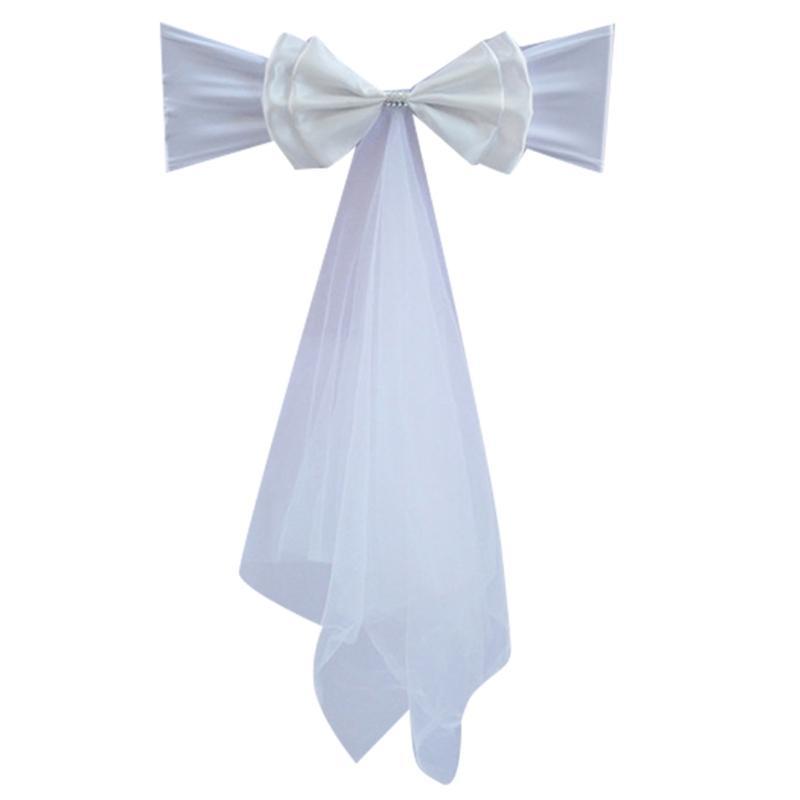 652F Satins Chair Cover Chair Sashes for Wedding Ceremony Dining Hall Party Outdoor Decoration Easy to Install
