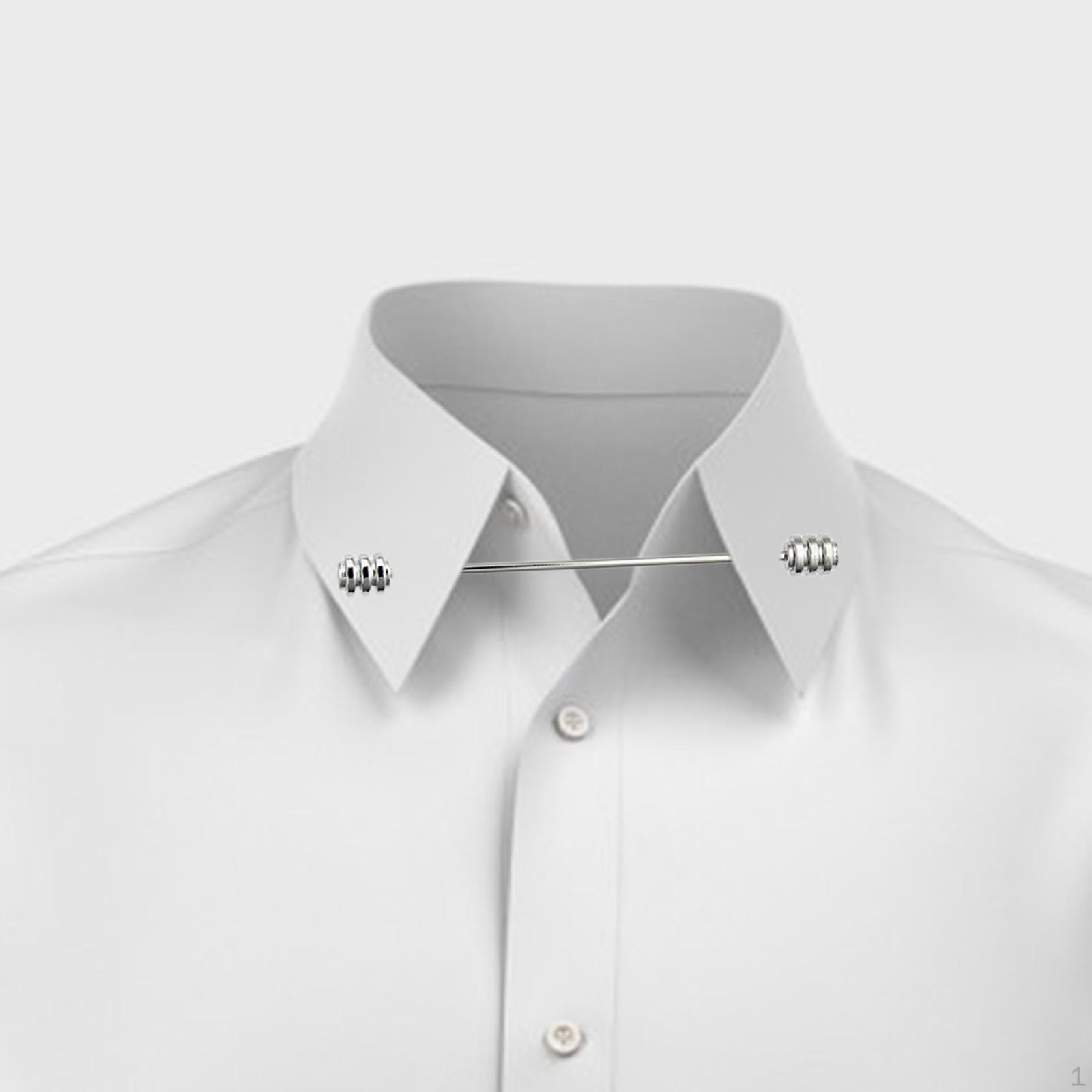 

Мужской воротник, булавка для галстука, мужские зажимы для рубашки, аксессуары, классические подарки на день отца серебряный