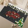 Non-Slip Christmas Cartoon Floor Mat for Entryway, Living Room, and Bathroom