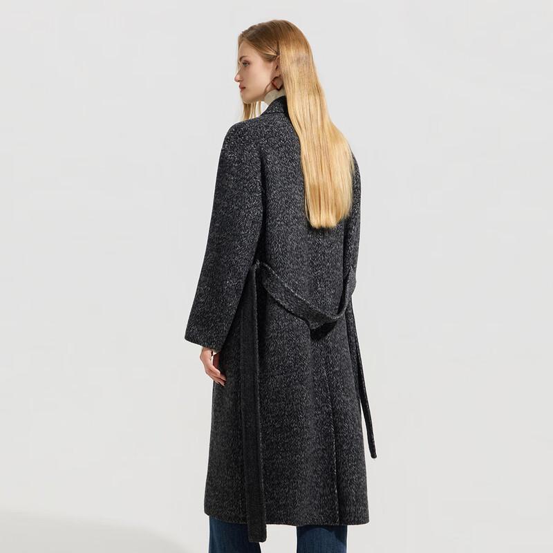 Tatu Women's Herringbone Wool Blend Double-Faced Coat