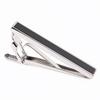 Used New Mon Art Tie Pin Men's Tie Pin Tie Bar Tie Clip Silver Onyx AMARO TC SP B Made In Italy Natural Stone Semi-Precious Stone
