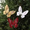 Reusable Glitter Butterfly Home Decoration Sequins Christmas Butterfly Pendant Christmas