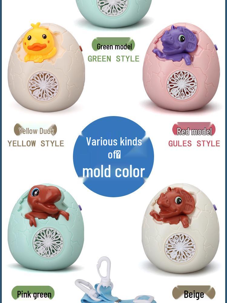 2024 Leakproof Handheld Dinosaur Egg Bubble Blower for Kids