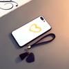For Xiaomi Redmi Note 9 Pro Max 8 Pro Case Tempered Glass Love Heart Back Cover Tassel Lanyard For Redmi Note 13 Pro Plus 12 Pro
