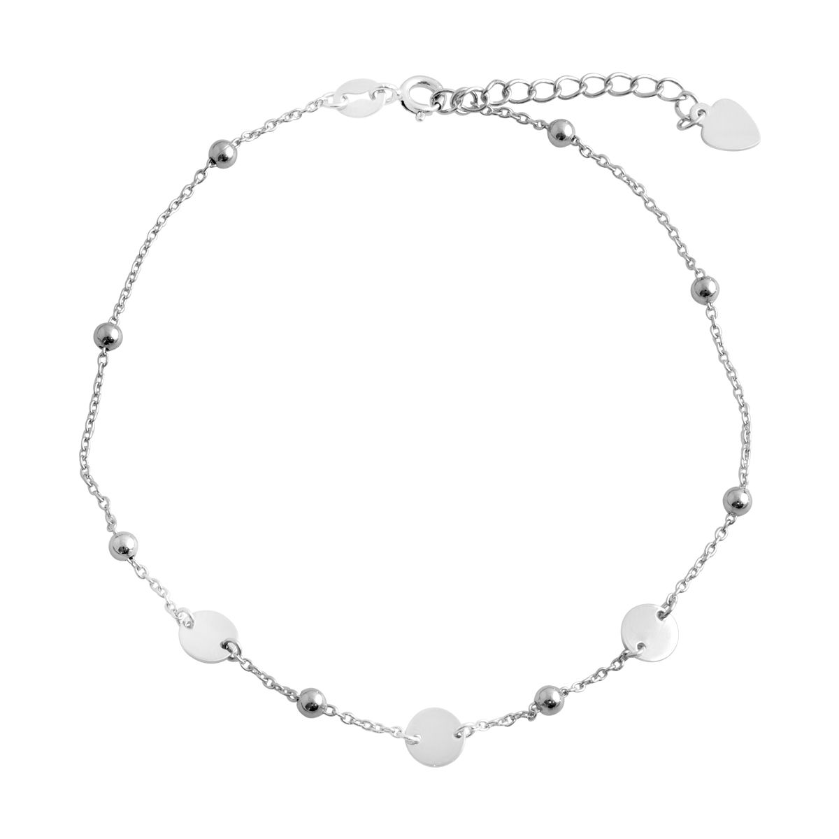 

Срібний браслет на ногу без каміння (2079361) 2326