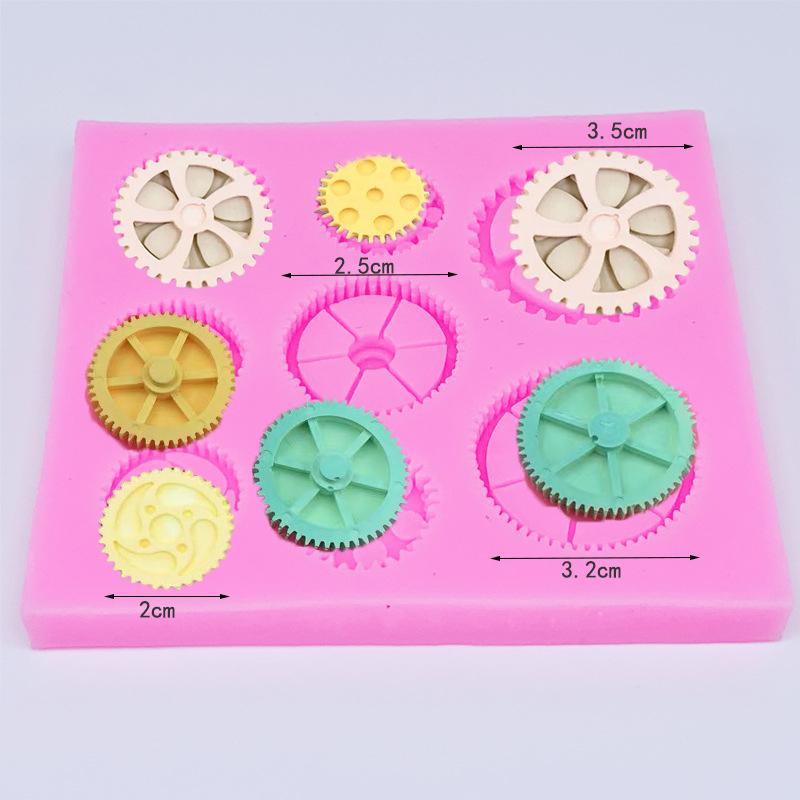 Plastic Baking Tools Cake Decoration Ornaments Fortune Happiness Longevity Spring Loaded Cutting Mold Sugar Art Moulds