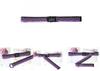 Hip Hop Purple Flame Canvas Belt With Smooth Iron Buckle For Men
