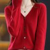 Women Knitwear V-Neck Single Breasted Button Pullovers Sweaters Women Fall Spring Long Sleeve Short Small Fresh Outer Wear Knitted Cardigan Tops