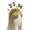 2026 Glitters New Year Headband With Star Tinsel Decors Headwear For Women Men Kids Holiday Party Celebration Accessory