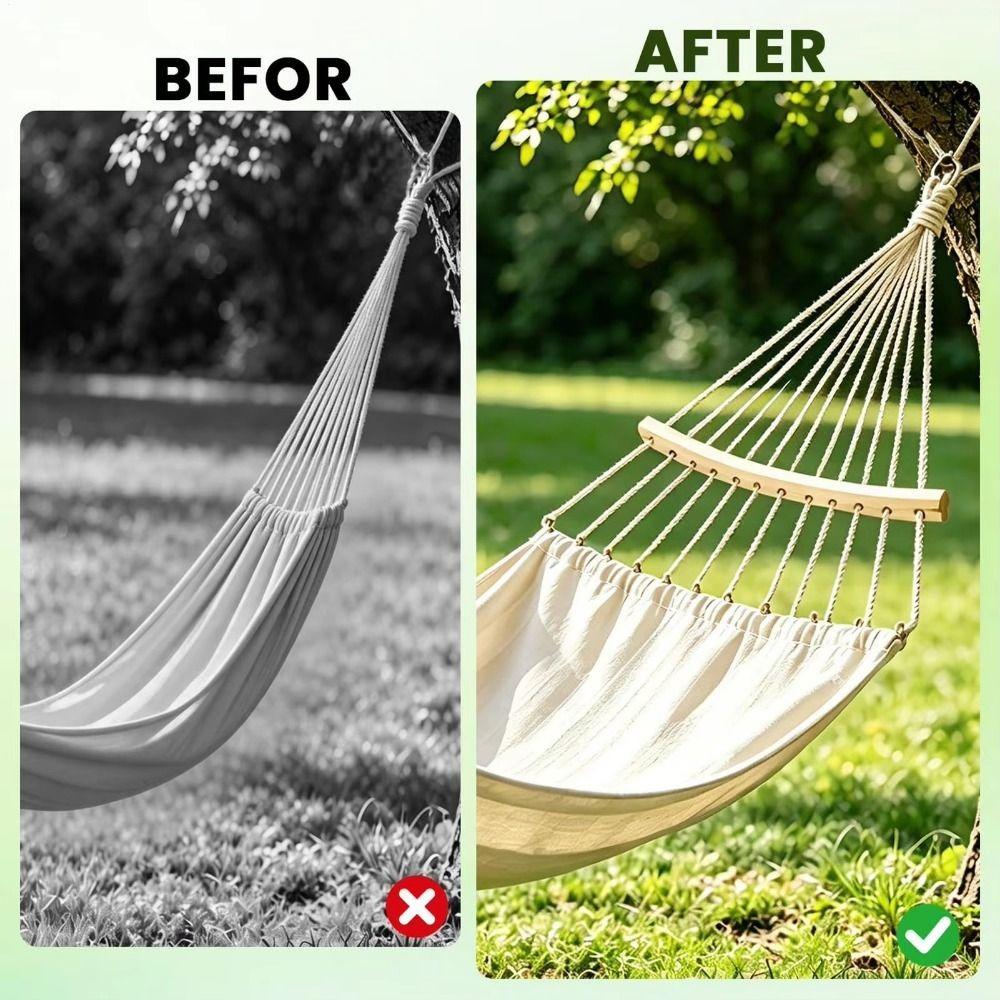 2Pcs 2 Pieces Hammock Spreader Bars Sturdy Wooden Spreader Bars  Camping