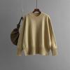 Women Casual Long Sleeve O Neck Diamond Knit Sweater Autumn Winter
