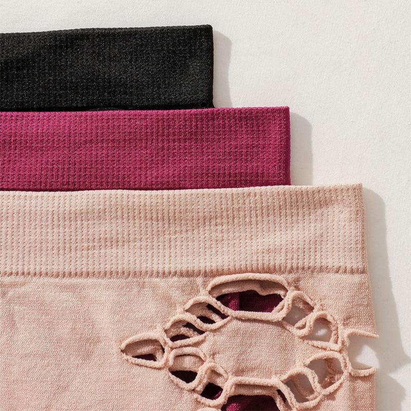 Sexy Seamless Underwear for Women Mid-waist Panties Sports and Fitness Breathable Lingerie